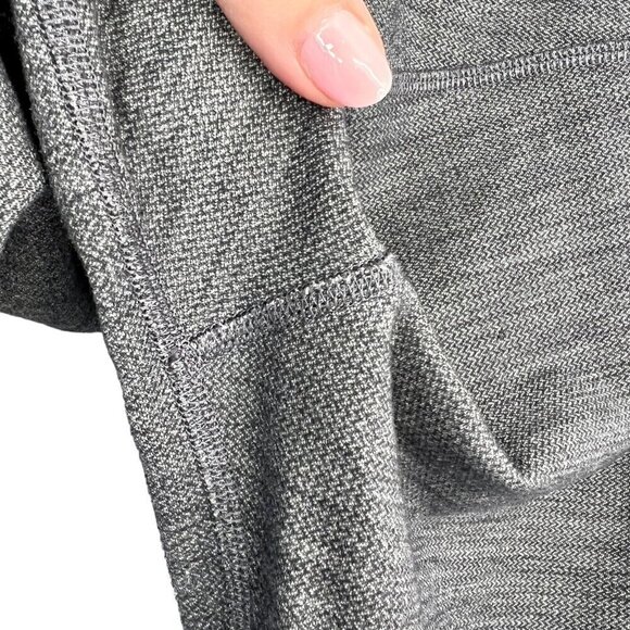 Lululemon Align Pant II 25" Mini Heathered Herringbone Black White Size 4 - Picture 8 of 9